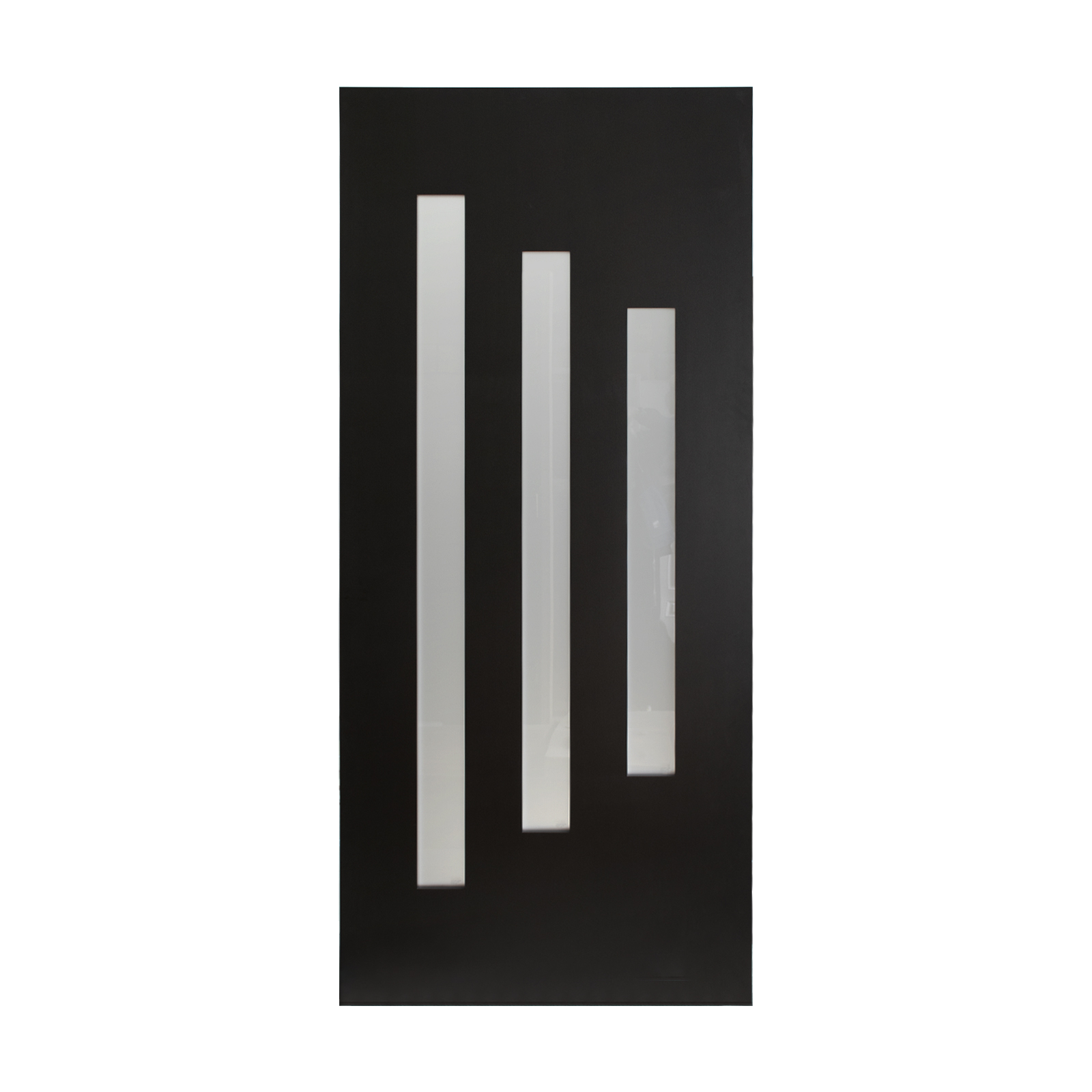 42 x 96 Black Brush Finish Fiberglass Entry Door with Brickmould & Premium Vinyl Frame – Sleek, Durable, and Timeless